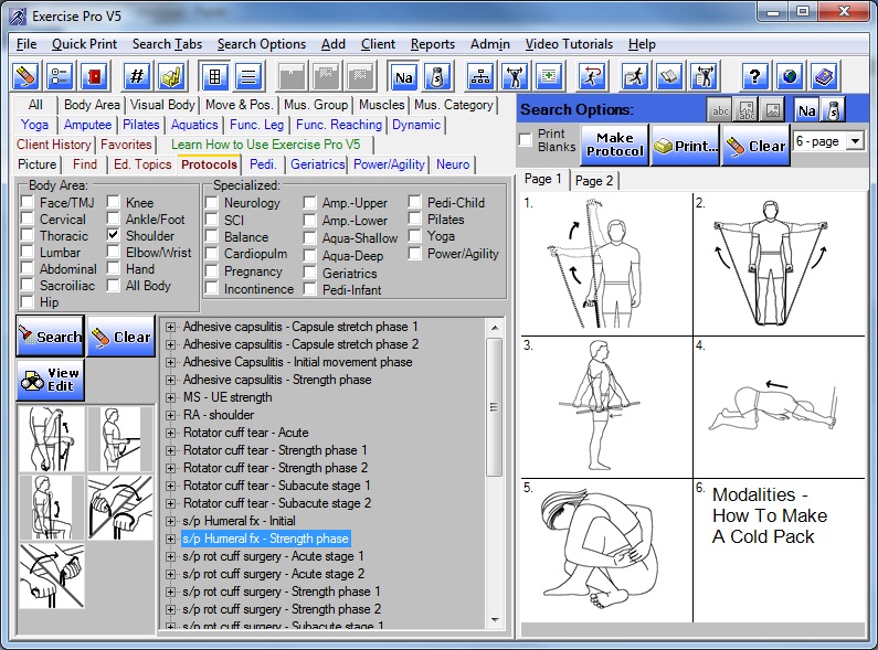 Exercise Pro Search Screen 5